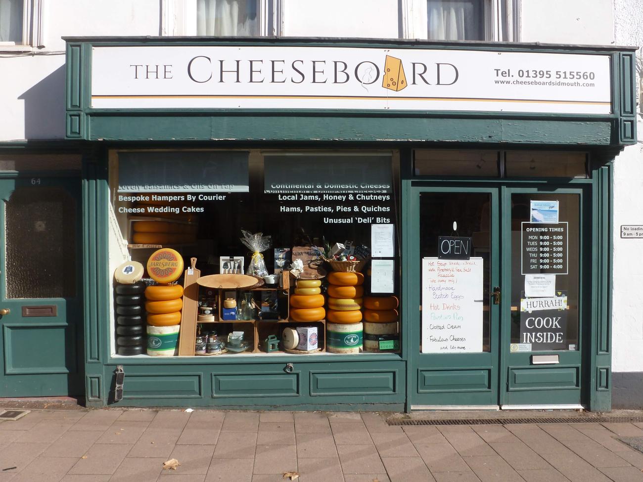 The Cheeseboard Specialist Cheese Shop In Sidmouth Selling Cheese And
